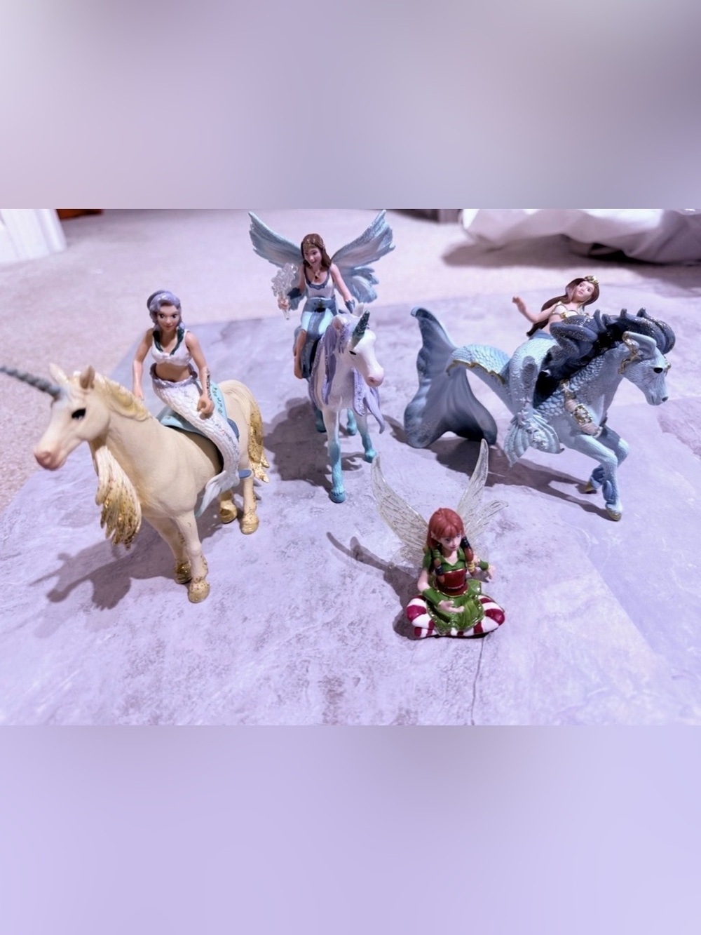 Schleich Bayala Figurine Lot Eyela Golden Unicorn Mermaid Marween Fairy Toys